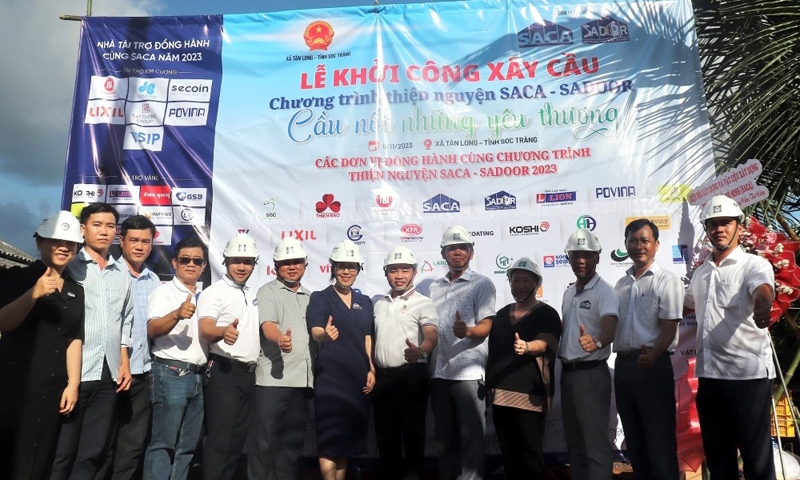 SACA – SADOOR: Khởi công cầu từ thiện tại Sóc Trăng