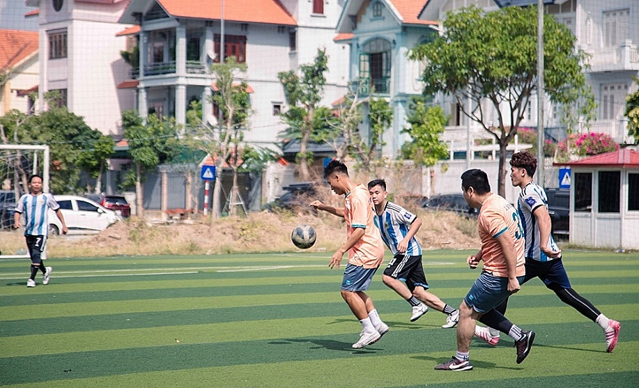 Giao lưu bóng đá giữa Đoàn TN Bộ Xây dựng, Đoàn TN Sở Xây dựng tỉnh Quảng Ninh và Đoàn TN Văn phòng UBND tỉnh Quảng Ninh