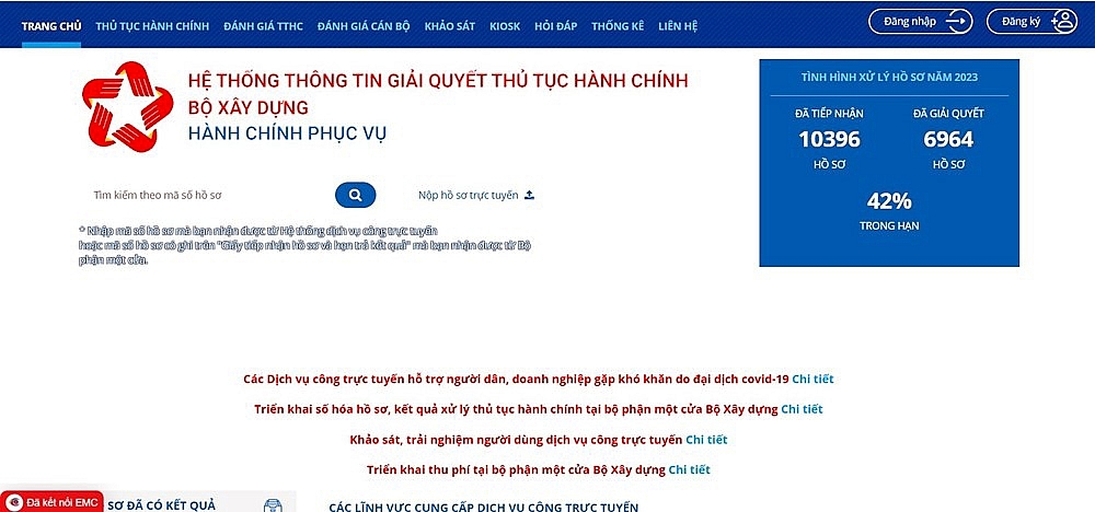 Bộ Xây dựng tiếp tục đẩy mạnh cải cách và nâng cao hiệu quả giải quyết thủ tục hành chính