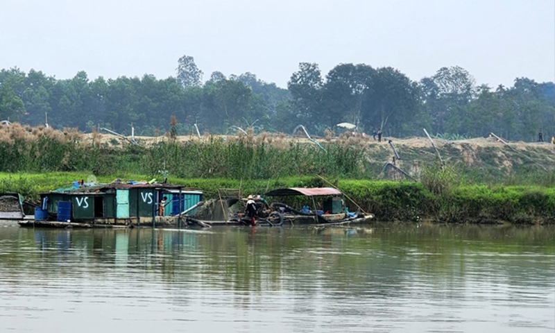 Thanh Hóa: Tăng cường công tác quản lý khai thác khoáng sản cát, sỏi lòng sông trên địa bàn tỉnh