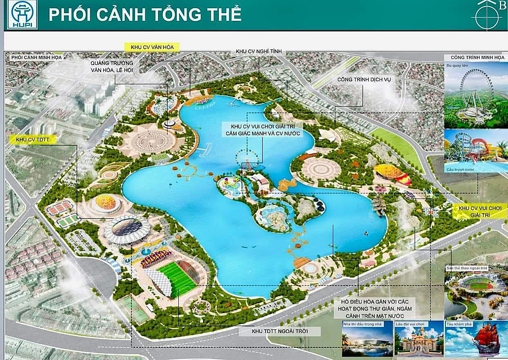 Hà Nội: Công bố quy hoạch chi tiết khu công viên văn hóa, vui chơi giải trí thể thao Hà Đông