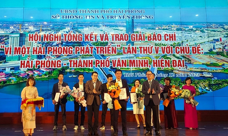 Báo Xây dựng đạt Giải báo chí “Vì một Hải Phòng phát triển” lần thứ V