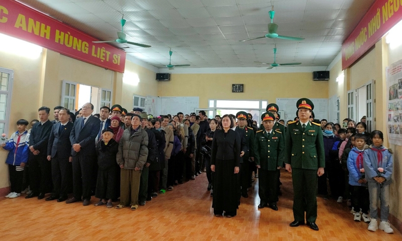 Yên Bái: Đưa hài cốt liệt sỹ Hứa Kim Chiểu về đất mẹ sau hơn nửa thế kỷ tha hương