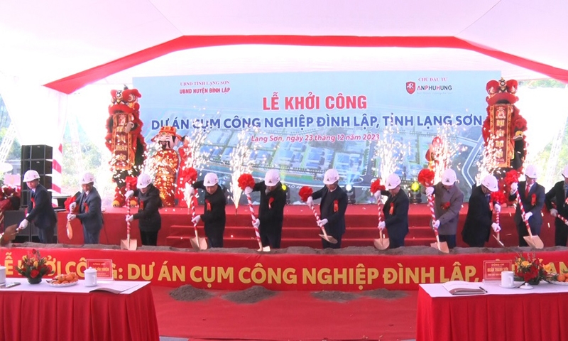 Lạng Sơn: Khởi công dự án Cụm công nghiệp Đình Lập