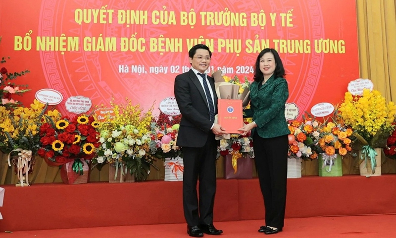 GS.TS Nguyễn Duy Ánh được Bộ Y tế bổ nhiệm làm Giám đốc Bệnh viện Phụ sản Trung ương