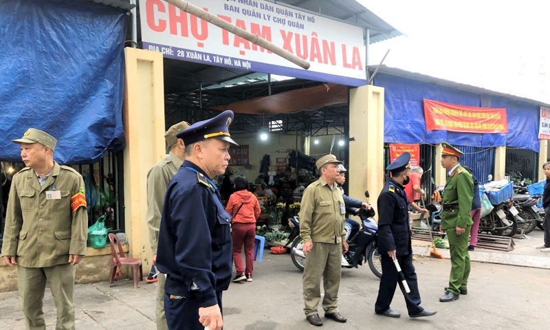 Tây Hồ (Hà Nội): Phường Xuân La quyết liệt trong công tác kiểm tra, xử lý vi phạm trật tự đô thị