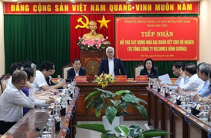 Phú Yên tiếp nhận hỗ trợ xây dựng nhà Đại đoàn kết cho hộ nghèo