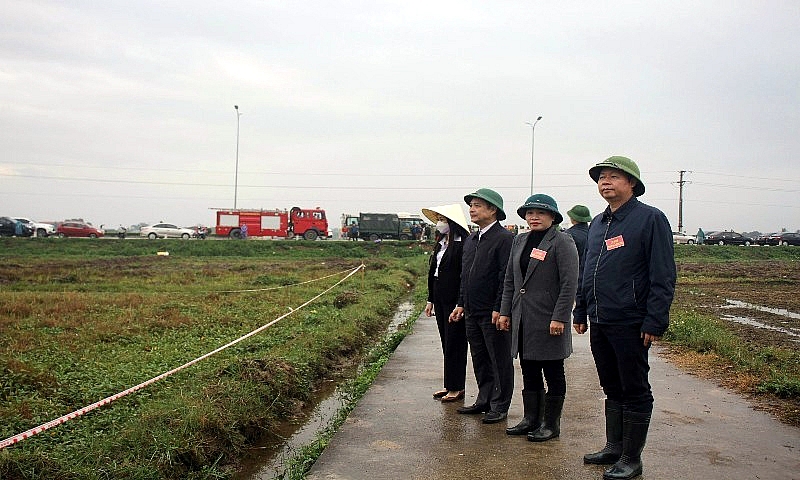 Tam Dương (Vĩnh Phúc): Cưỡng chế thu hồi đất (đợt 5) thực hiện dự án Cụm công nghiệp Hoàng Lâu