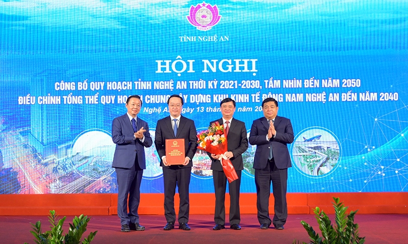 Nghệ An: Công bố Quy hoạch tỉnh thời kỳ 2021 - 2030, tầm nhìn đến năm 2050