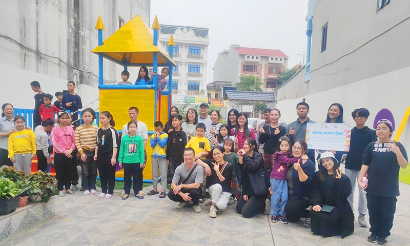 Think Playgrounds bàn giao sân chơi cho trẻ em khiếm thị tại Bắc Ninh