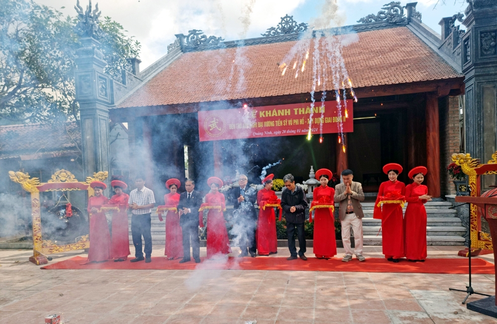 Đền thờ Tiến sỹ Vũ Phi Hổ tiêu biểu về quy trình trùng tu xây dựng di tích