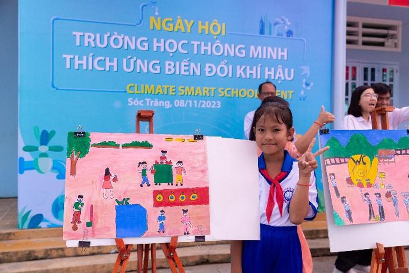 Mô hình trường học ứng phó thông minh với biến đổi khí hậu lần đầu tiên triển khai tại Việt Nam