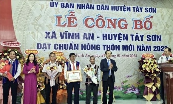 Xã đồng bào dân tộc thiểu số đầu tiên của Bình Định đạt chuẩn nông thôn mới