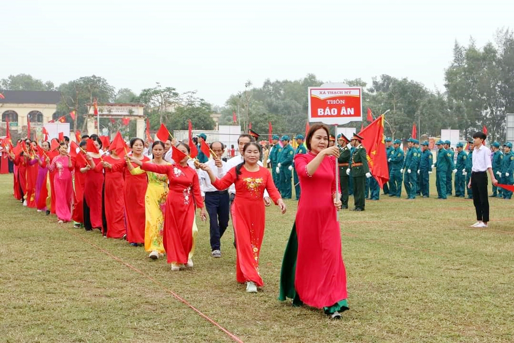 Lộc Hà (Hà Tĩnh): Xã Thạch Mỹ đón nhận danh hiệu Anh hùng lực lượng vũ trang nhân dân