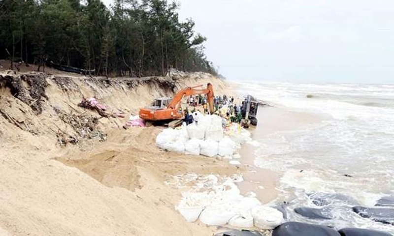 Thừa Thiên – Huế: Đầu tư 250 tỷ đồng xây kè chống sạt lở bờ biển đoạn qua xã Phú Thuận