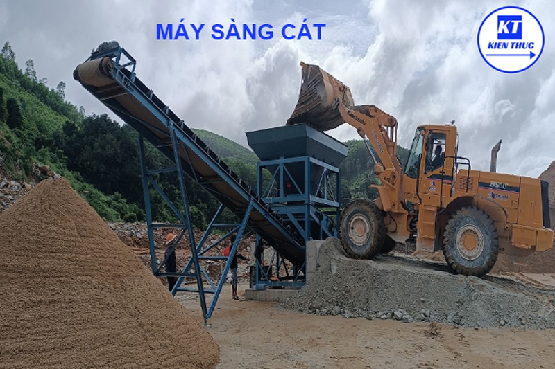 Ứng dụng của máy sàng cát công nghiệp trong xây dựng