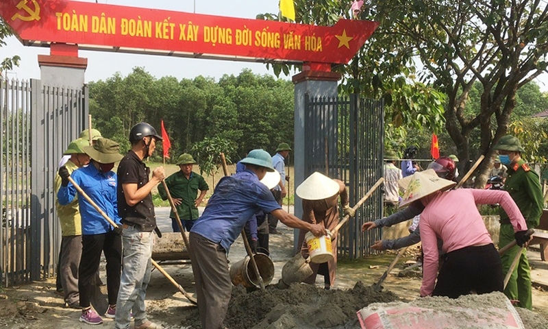 Hà Tĩnh: Sôi nổi khí thế xây dựng nông thôn mới, đô thị văn minh