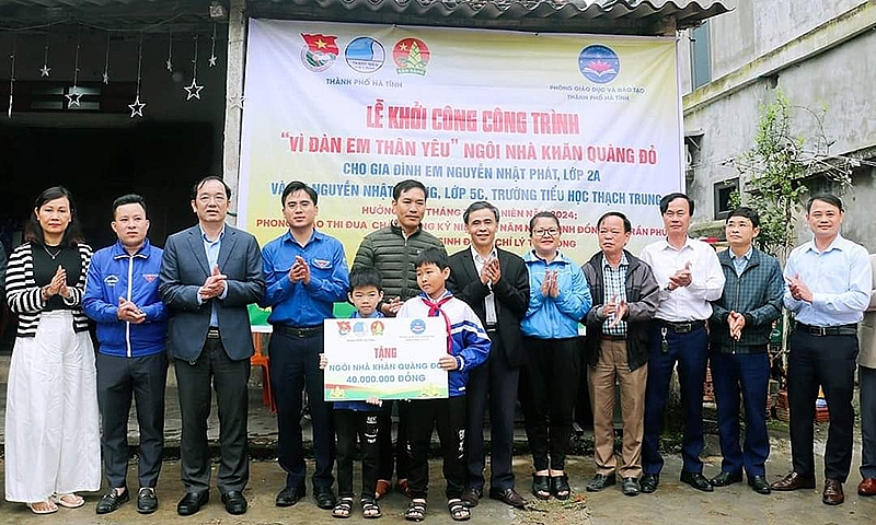 Hà Tĩnh: Khởi công xây dựng “Ngôi nhà khăn quàng đỏ”