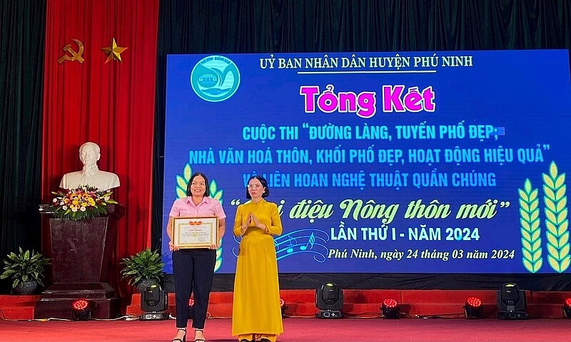 Phú Ninh (Quảng Nam): Xã Tam Lộc đoạt giải Nhất toàn đoàn cuộc thi đường làng, tuyến phố đẹp