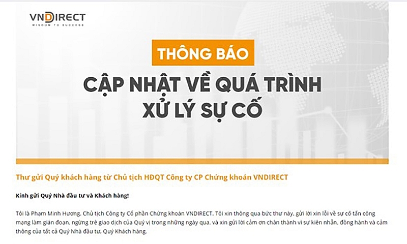 VNDIRECT dự kiến trở lại hoạt động từ 1/4/2024