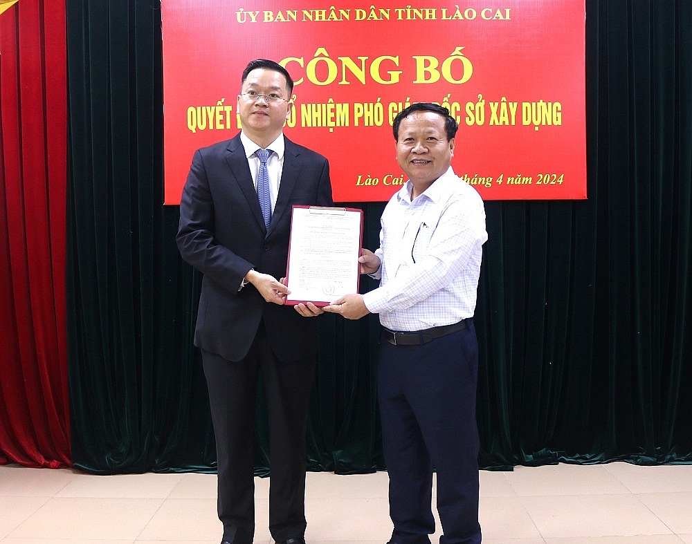 Lào Cai: Công bố Quyết định bổ nhiệm Phó Giám đốc Sở Xây dựng