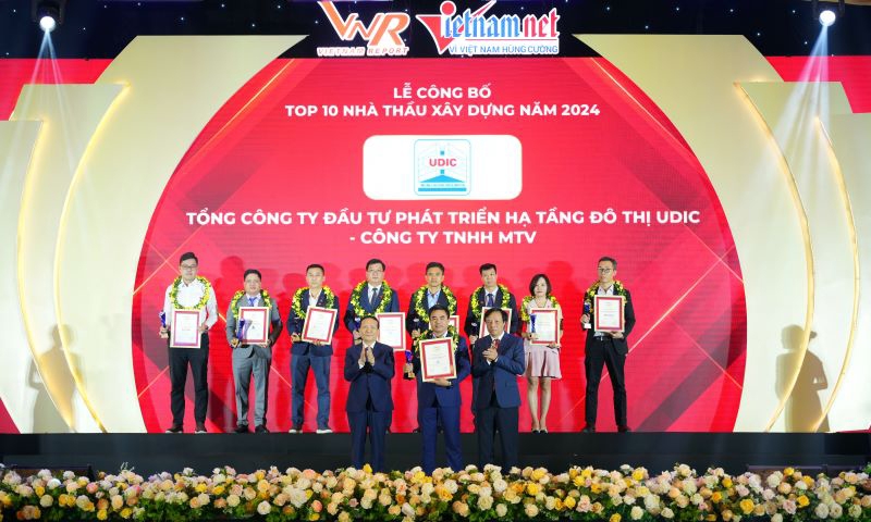 UDIC lần thứ 6 được vinh danh “Top 10 Nhà thầu xây dựng”