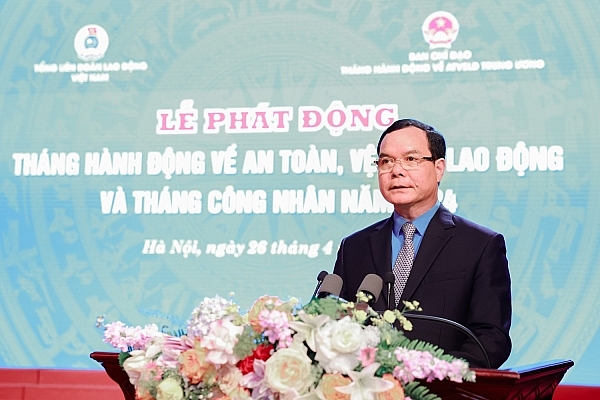 Phát động Tháng hành động về An toàn, vệ sinh lao động và Tháng Công nhân 2024