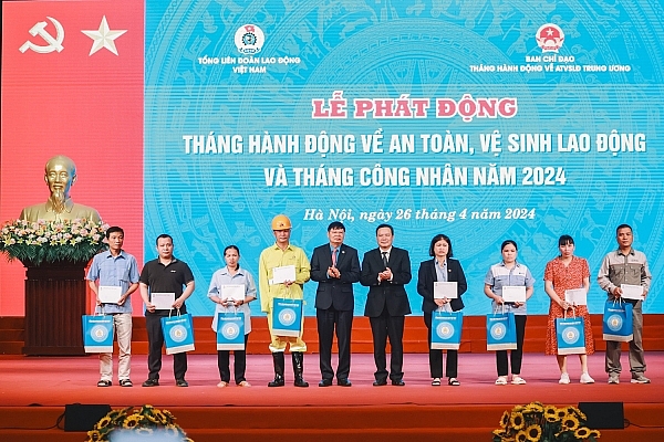 Phát động Tháng hành động về An toàn, vệ sinh lao động và Tháng Công nhân 2024