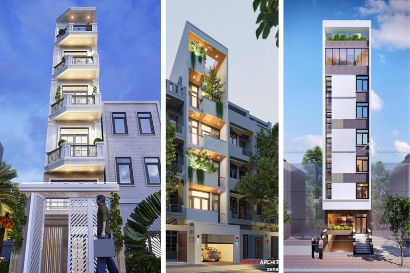 Top 100 mẫu nhà phố 5 tầng hiện đại có thang máy đẹp tối ưu chi phí, công năng