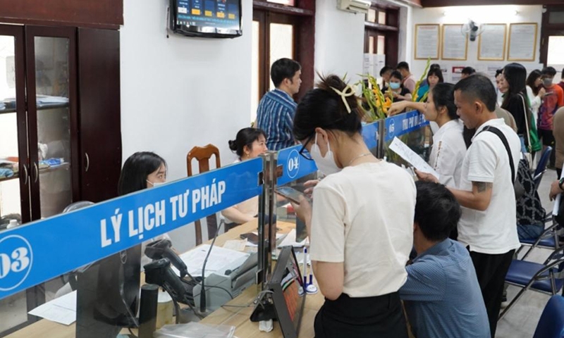 Hà Nội: Đề xuất miễn phí cấp phiếu lý lịch tư pháp qua ứng dụng VNeID
