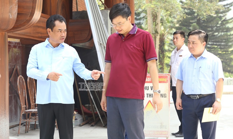 Thái Nguyên: Lãnh đạo tỉnh đôn đốc tiến độ Dự án cải tạo, sửa chữa nhà tưởng niệm Chủ tịch Hồ Chí Minh