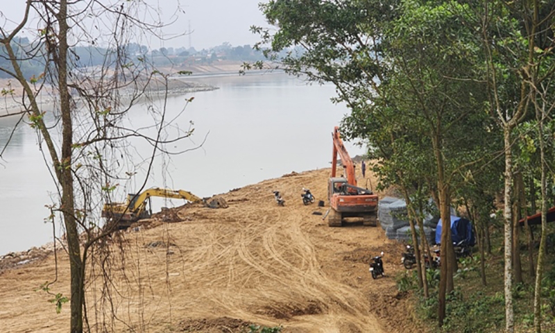 Thanh Hóa: Đóng cửa mỏ cát trên sông Mã đoạn qua xã Phú Thanh