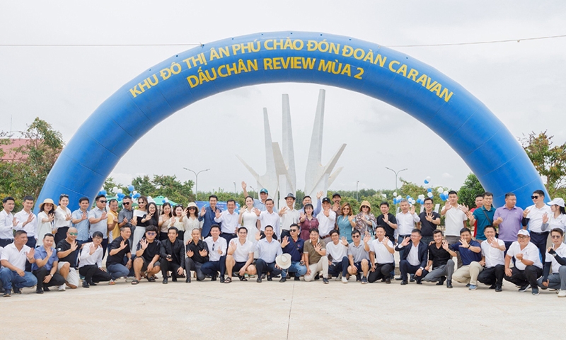 Đoàn chương trình Caravan “Dấu chân review” thăm quan dự án Khu đô thị Ân Phú