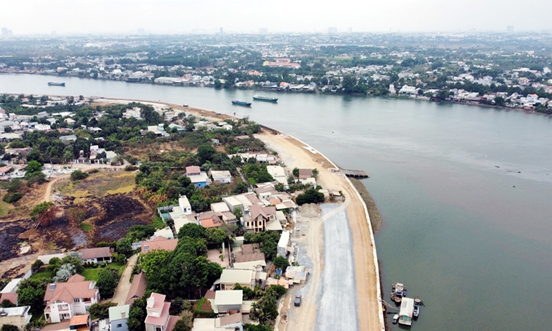 Dự án Đường ven sông Đồng Nai còn vướng 110 hộ dân chưa giao mặt bằng