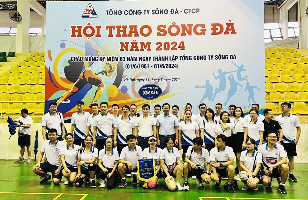 Tổng Công ty Sông Đà - CTCP tổ chức Hội thao năm 2024 chào mừng ngày thành lập