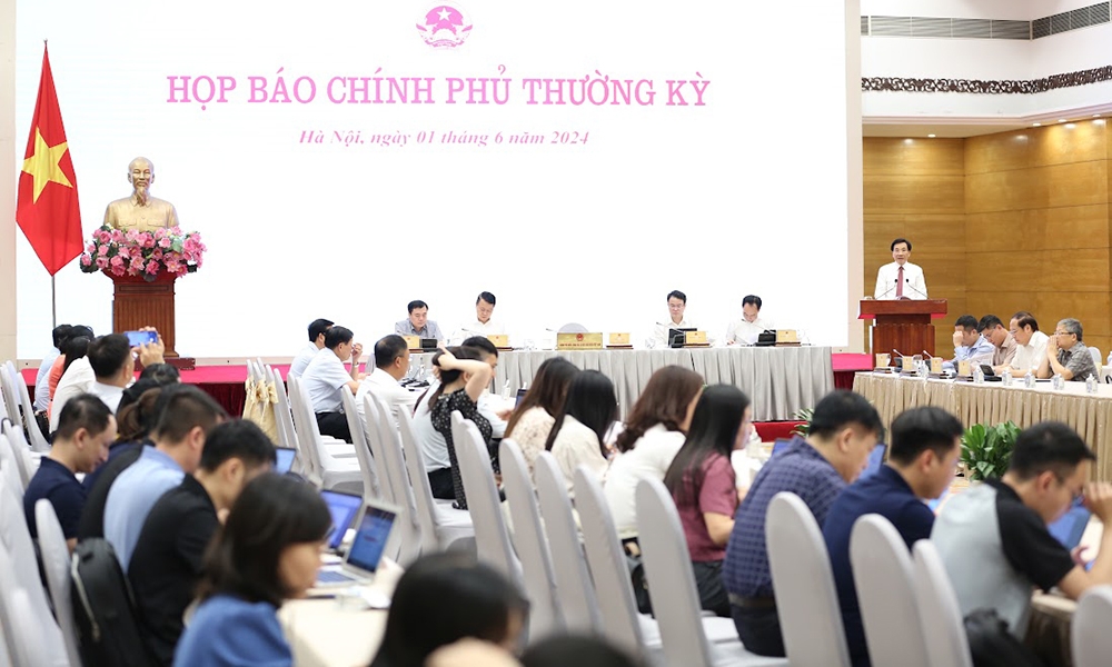 Họp báo Chính phủ thường kỳ tháng 5/2024