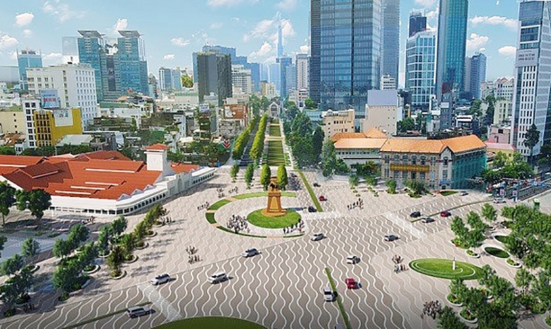 Thành phố Hồ Chí Minh: Diện mạo quảng trường chợ Bến Thành trong tương lai