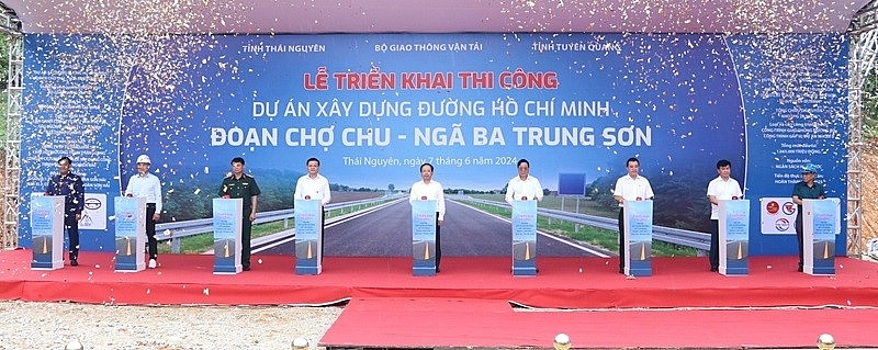 Thái Nguyên: Khởi công xây dựng đường Hồ Chí Minh đoạn Chợ Chu - Ngã ba Trung Sơn