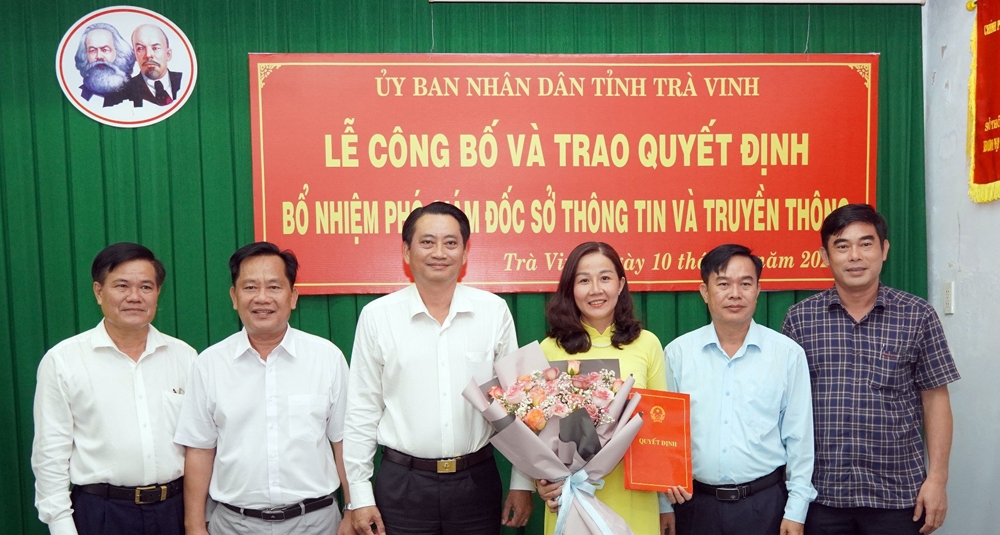 Trà Vinh: Bổ nhiệm nữ Phó Giám đốc Sở Thông tin và Truyền Thông