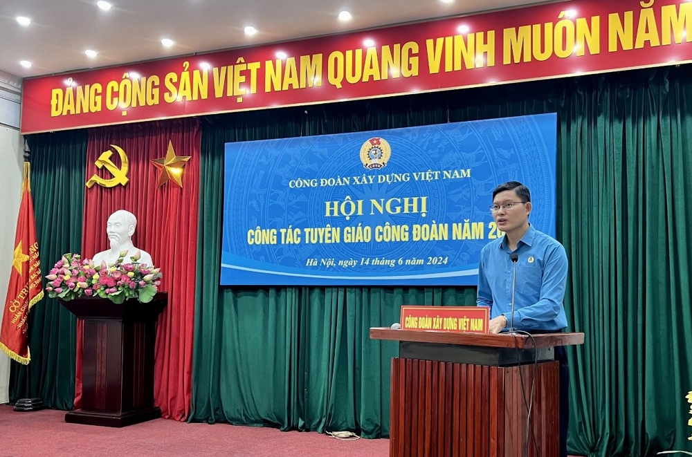 Công đoàn Xây dựng Việt Nam: Tổ chức Hội nghị Công tác tuyên giáo công đoàn năm 2024