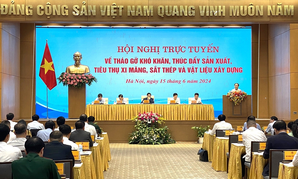 Quyết liệt tháo gỡ khó khăn, thúc đẩy sản xuất, tiêu thụ xi măng, vật liệu