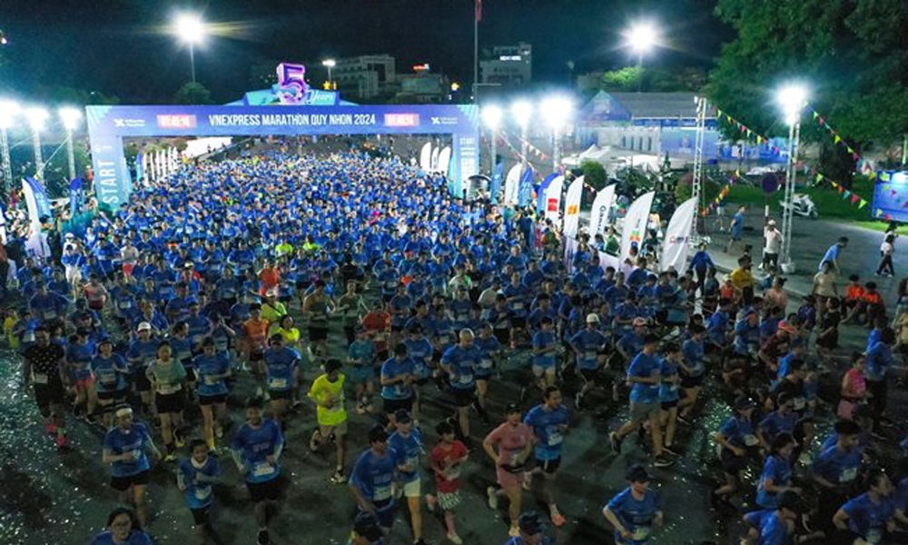 Sôi nổi Giải chạy VnExpress Marathon Quy Nhơn 2024