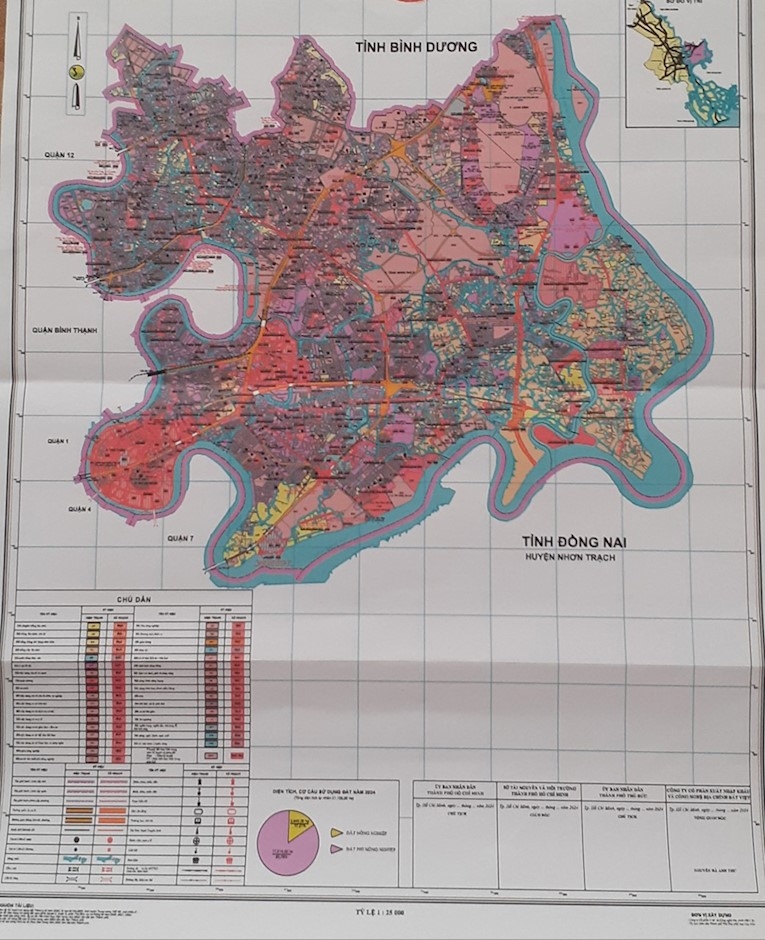 UBND Thành phố Hồ Chí Minh phê duyệt kế hoạch sử dụng đất năm 2024 tại thành phố Thủ Đức