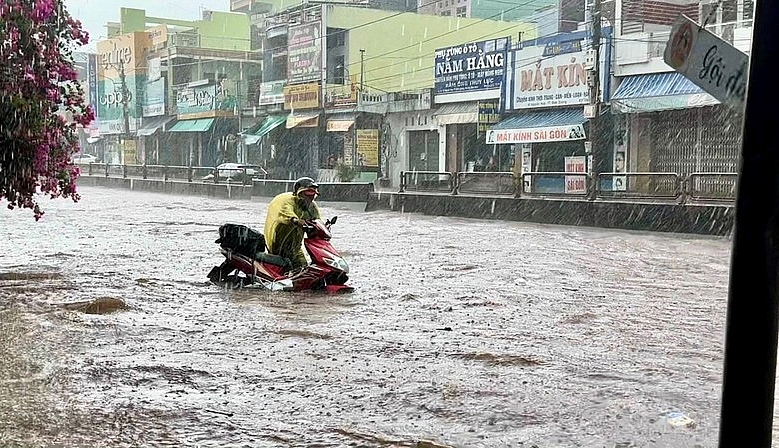 Bình Định: Đề nghị xử lý tình trạng ngập sâu trên tuyến Quốc lộ 1