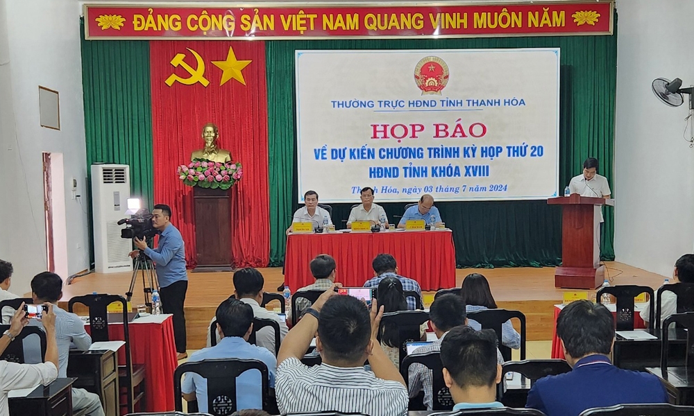 Thanh Hóa: Tổ chức họp báo thông tin về Kỳ họp thứ 20, HĐND tỉnh khóa XVIII