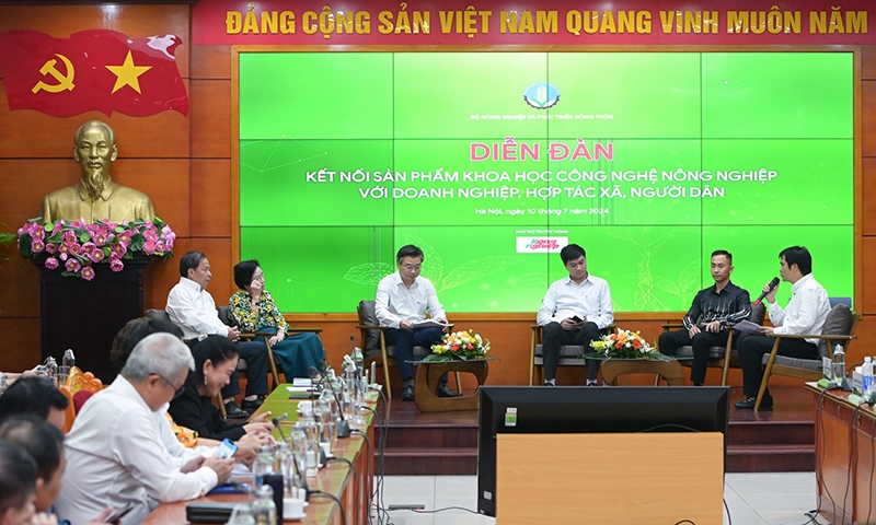 Kết nối các sản phẩm khoa học và công nghệ ngành nông nghiệp với doanh nghiệp, hợp tác xã, người dân