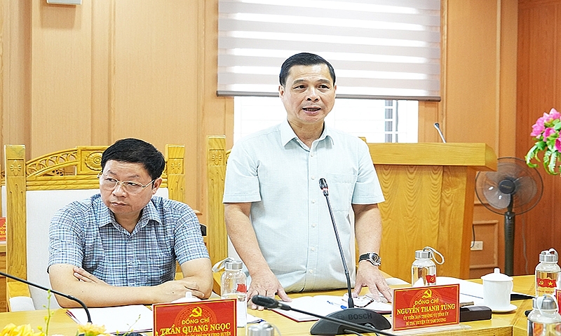 Vĩnh Phúc: Bí thư Tỉnh ủy Dương Văn An làm việc với Ban Thường vụ huyện Tam Dương