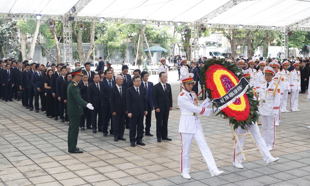 Đoàn Bộ Xây dựng viếng Tổng Bí thư Nguyễn Phú Trọng