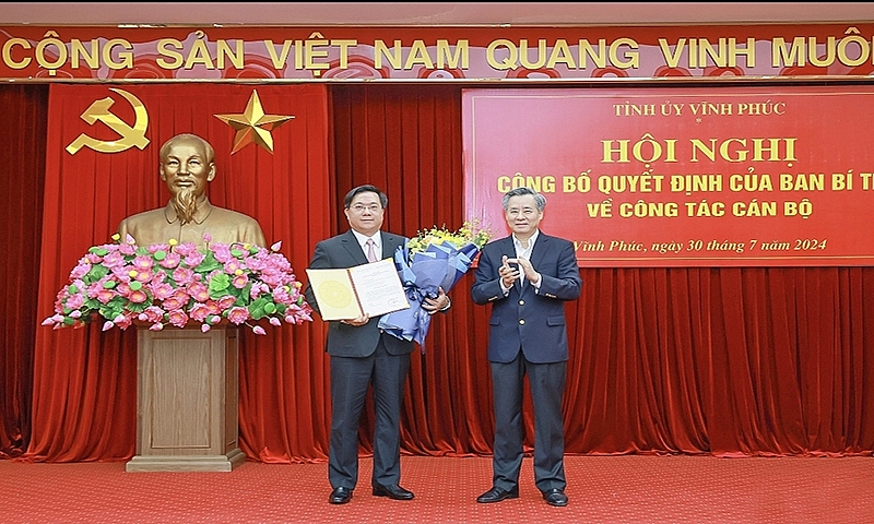 Vĩnh Phúc có tân Phó Bí thư Tỉnh ủy