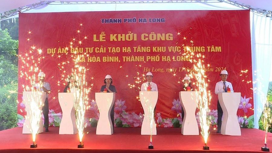 Thành phố Hạ Long đồng loạt khởi công các dự án chào mừng Đại hội Đảng các cấp